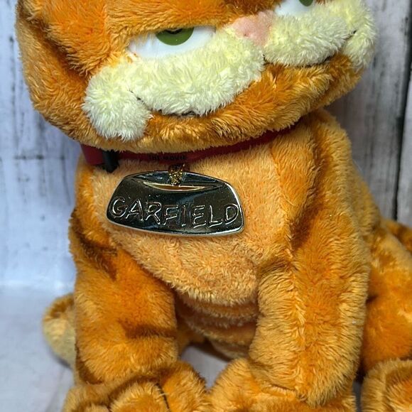 2004 TY Original Beanie Babies "Garfield" The Cat & Odie Dog Plush Jon Arbuckle - Picture 3 of 10
